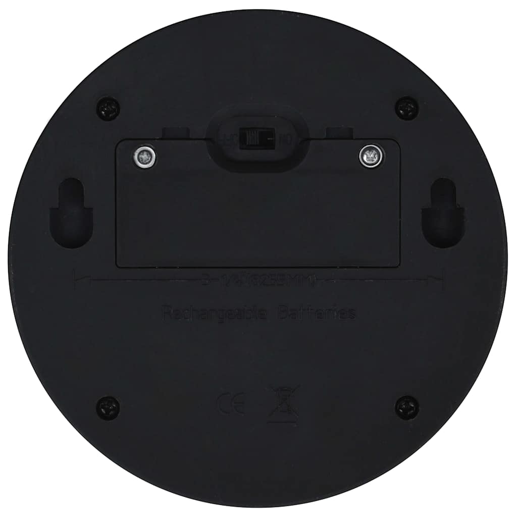 vidaXL Outdoor Solar Wall Lamps LED 12 pcs Round Black