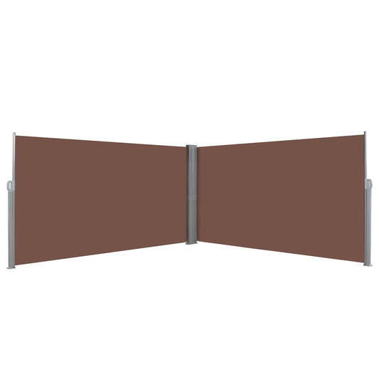 143681 vidaXL Retractable Side Awning 160x600 cm Brown