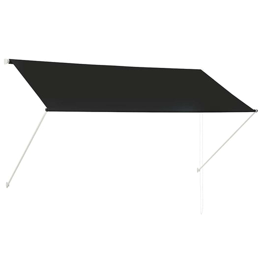 143760 vidaXL Retractable Awning 250x150 cm Anthracite