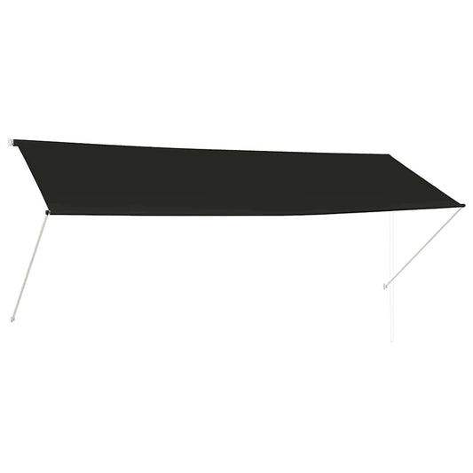143762 vidaXL Retractable Awning 350x150 cm Anthracite