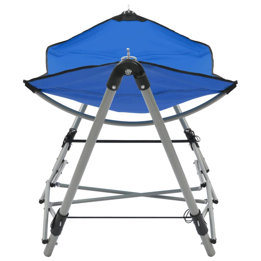 vidaXL Hammock with Foldable Stand Blue