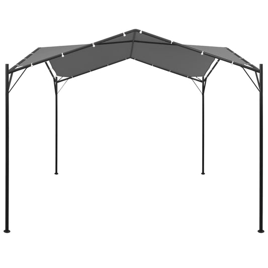 vidaXL Gazebo | Anthracite | Powder-coated steel | 4x4 meters