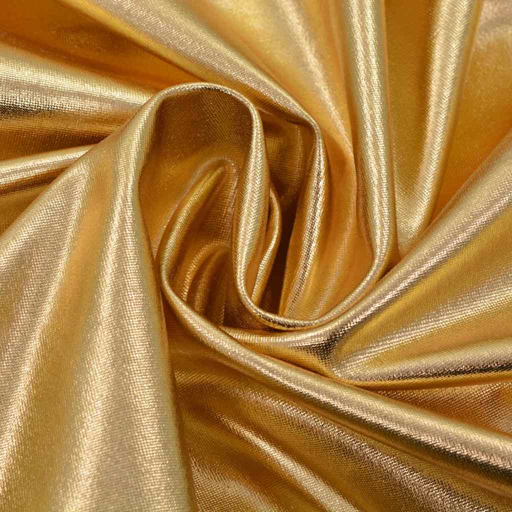 vidaXL 6 pcs Straight Chair Covers Stretch Gold