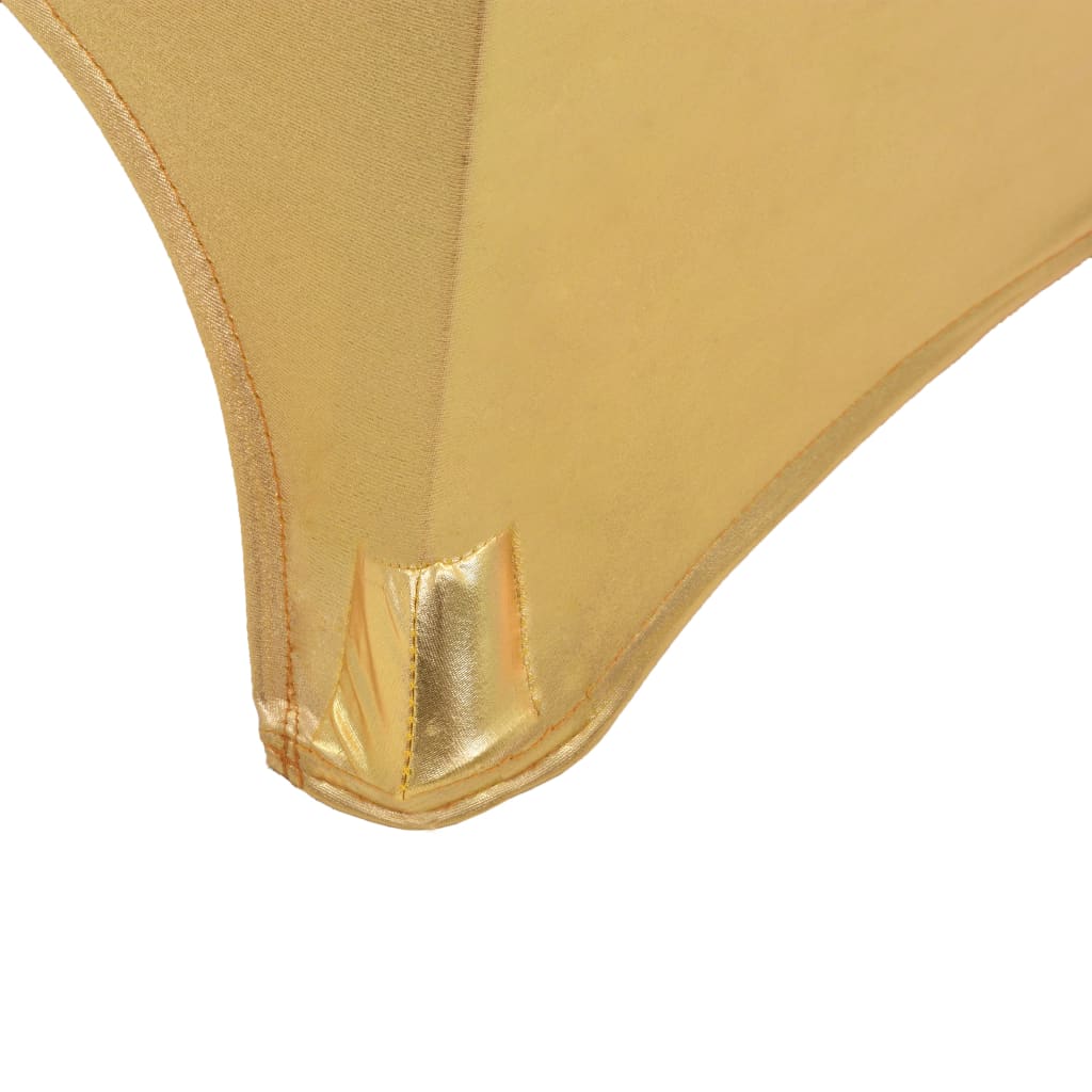 vidaXL 2 pcs Table Covers Stretch 80 cm Gold