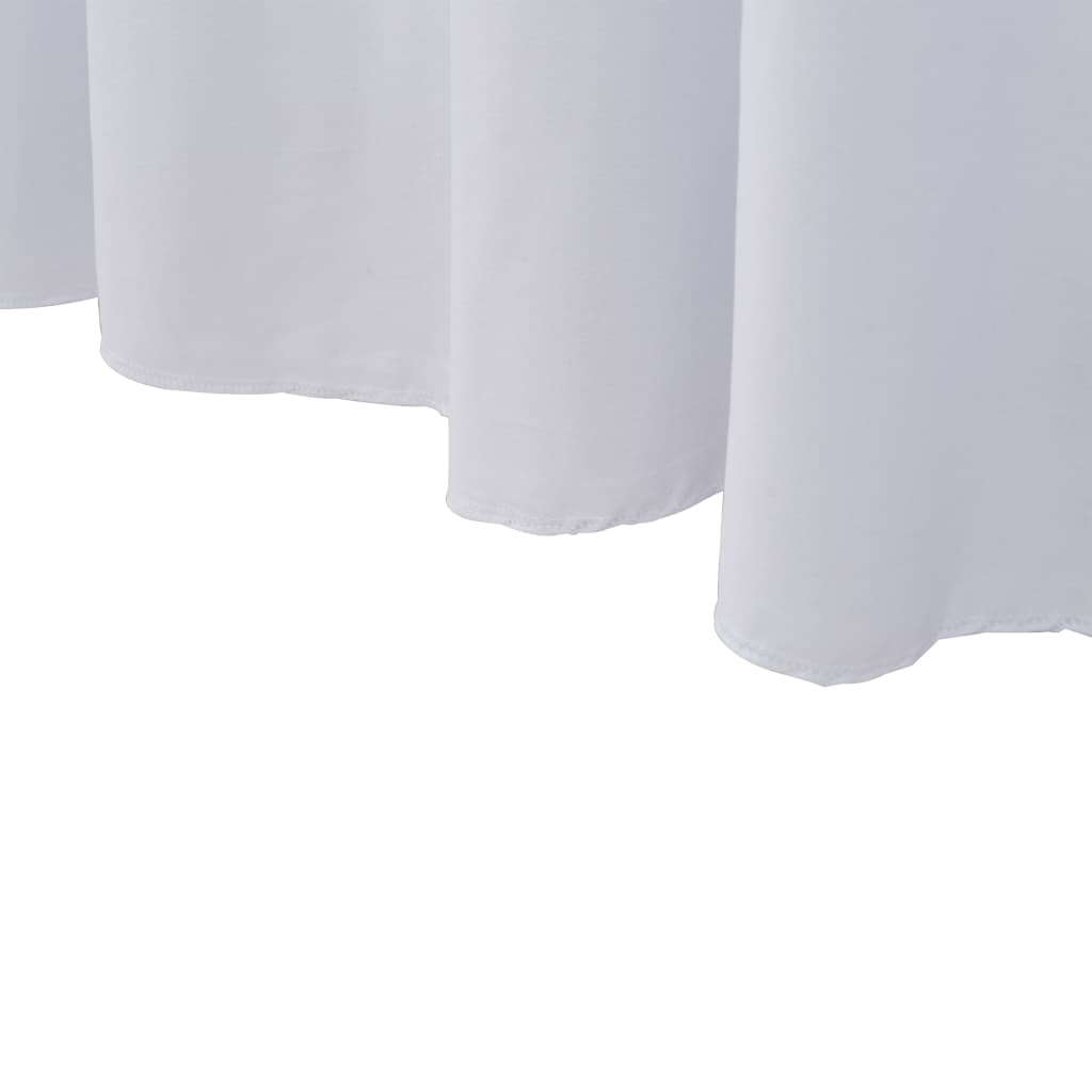 vidaXL 2 pcs Stretch Table Covers with Skirt 243x76x74 cm White