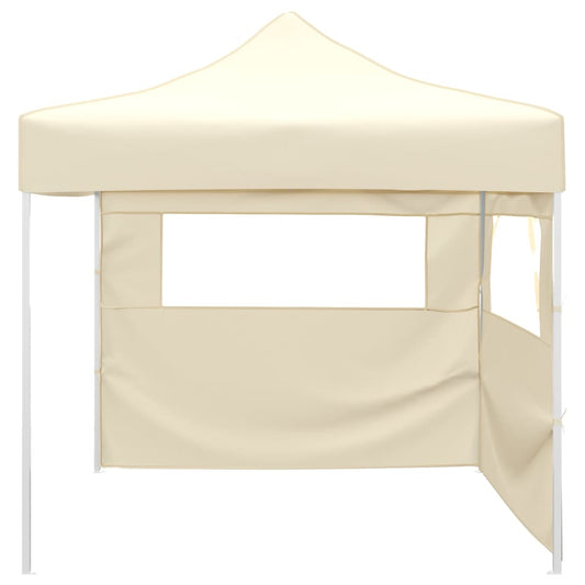 vidaXL Foldable Tent with 2 Walls 291x291x315 cm Cream
