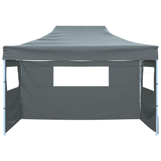 vidaXL Foldable Tent | Anthracite | 600D Oxford Fabric | 3x4.5m | Collapsible
