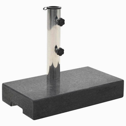 45067 vidaXL Parasol Base Granite 25 kg Rectangular Black