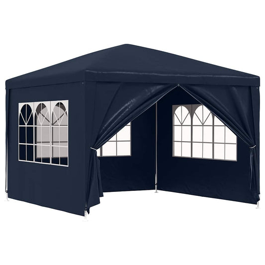 vidaXL Partytent | Blue | Polyethylene roof and side panels | 3x3x2.55 meters