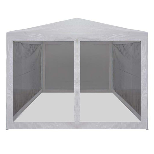 45108 vidaXL Party Tent with 4 Mesh Sidewalls 3x3 m
