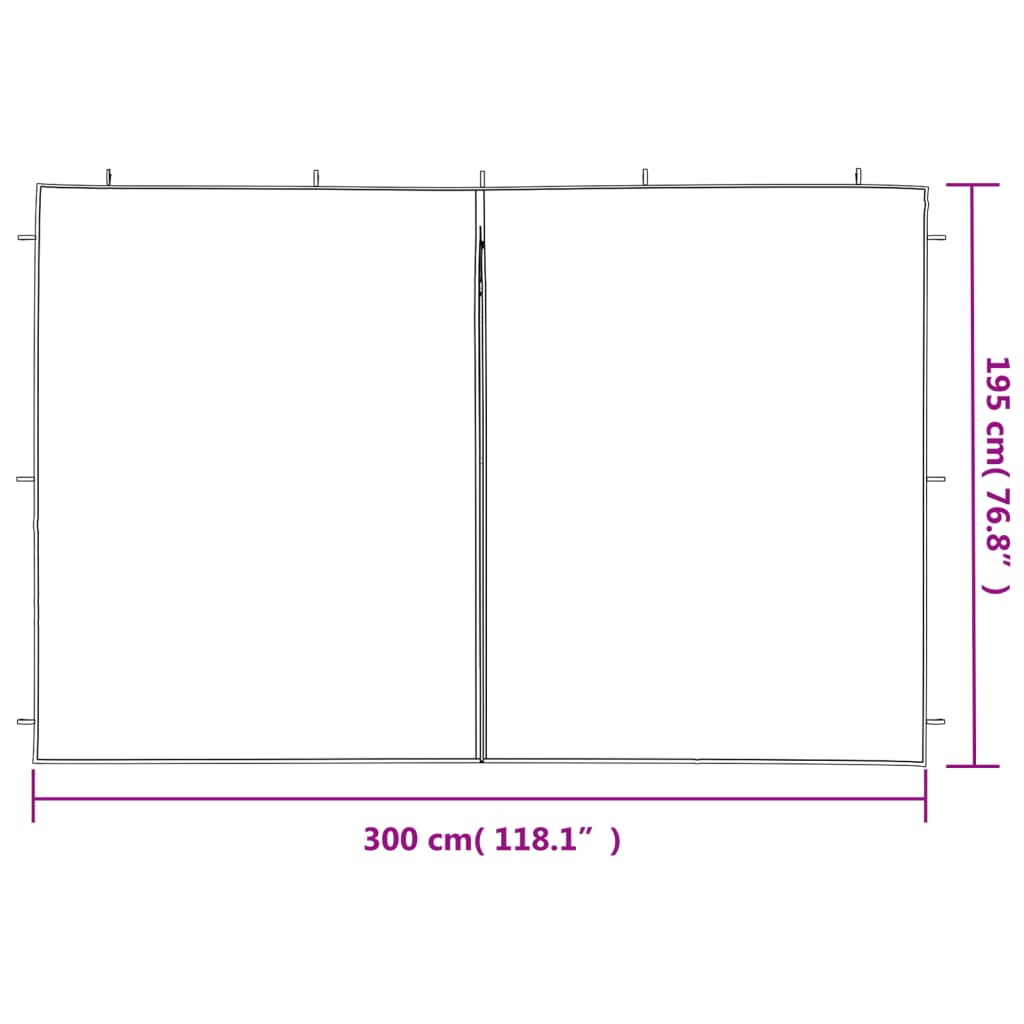 vidaXL Gazebos Blue PE and Steel