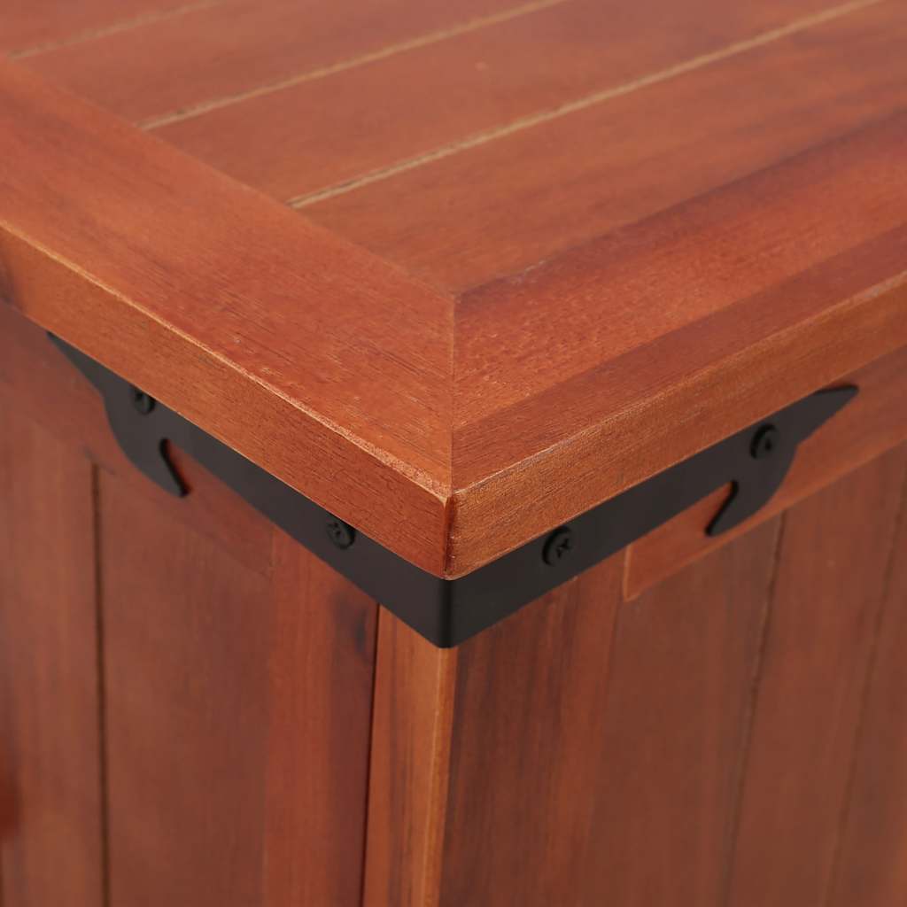 vidaXL Storage Chest | Brown | Solid acacia wood, MDF | 79 x 34 x 32 cm