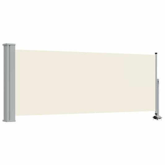 45185 vidaXL Patio Retractable Side Awning 100 x 300 cm Cream