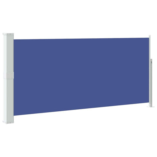 vidaXL Side Awning | Blue | Steel frame, 100% polyester fabric with PU coating