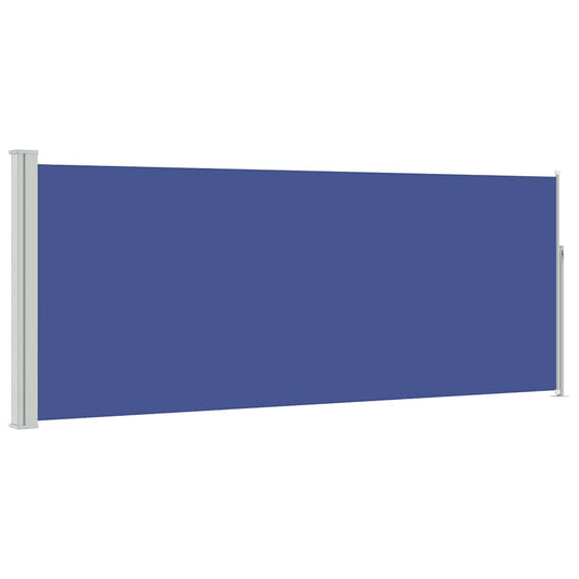 vidaXL Retractable Side Awning 117x314 cm Blue