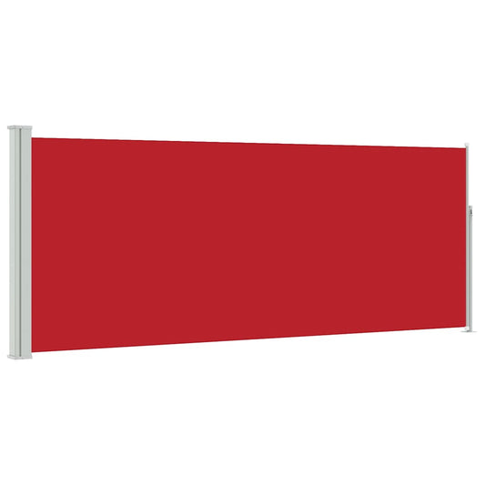 vidaXL Retractable Side Awning 117x314 cm Red