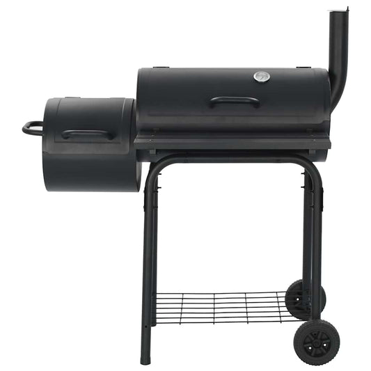 45366 vidaXL Classic Charcoal BBQ Offset Smoker