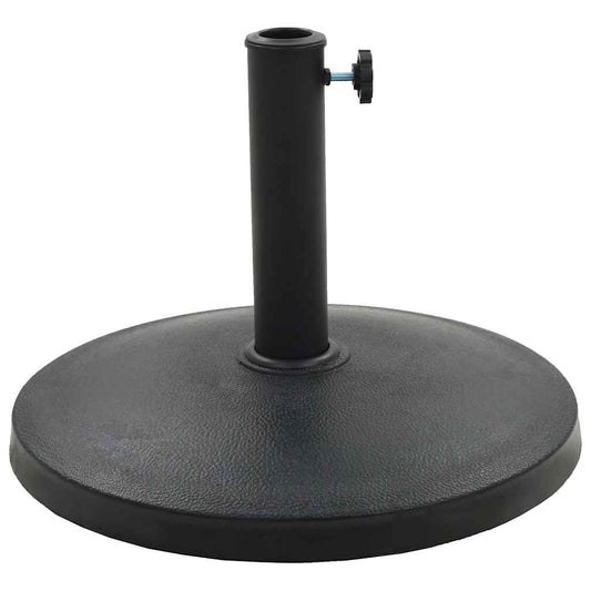 45196 vidaXL Parasol Base Round Polyresin 10 kg Black