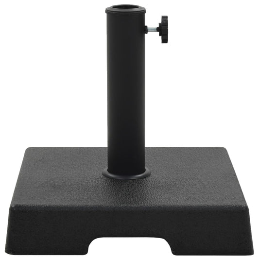 vidaXL Parasol Base Square Polyresin 8 kg Black