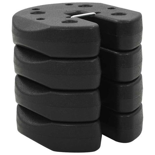 vidaXL Gazebo Weight Plate | Black | Concrete with plastic cover | Small