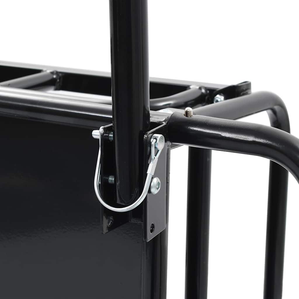 vidaXL Bike Trailer 130x73x48,5 cm Steel Black