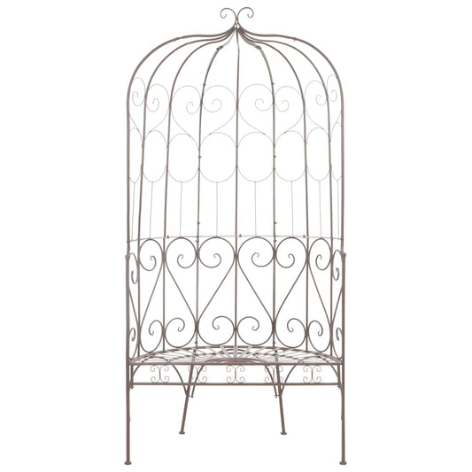 45433 vidaXL Garden Bench 95 cm Iron Antique Brown
