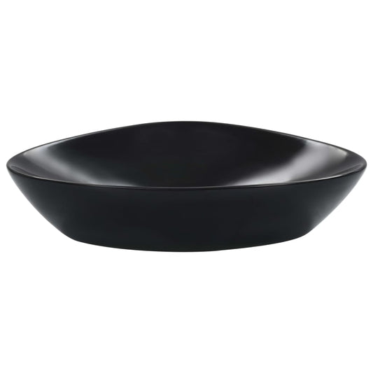 143902 vidaXL Wash Basin 58,5x39x14 cm Ceramic Black