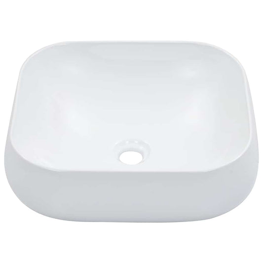 143905 vidaXL Wash Basin 44,5x39,5x14,5 cm Ceramic White