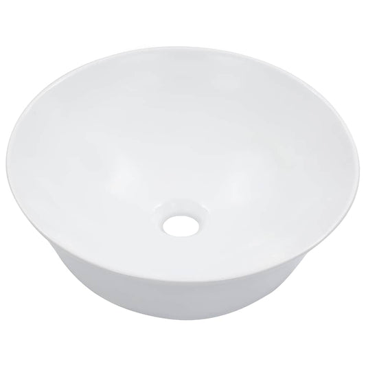 143907 vidaXL Wash Basin 41x12,5 cm Ceramic White