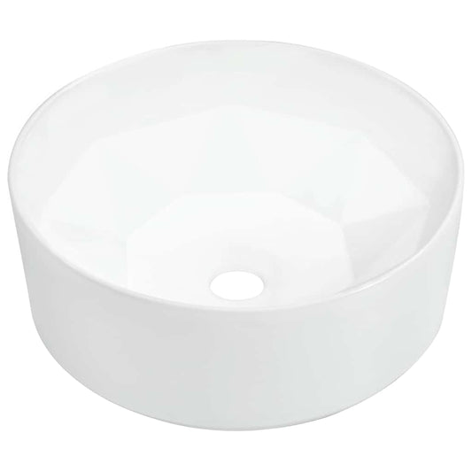 143909 vidaXL Wash Basin 36x14 cm Ceramic White