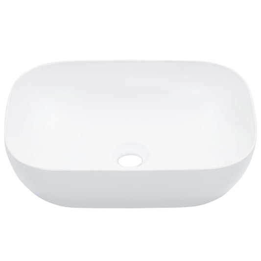 vidaXL Wash Basin 45.5x32x13 cm Ceramic White