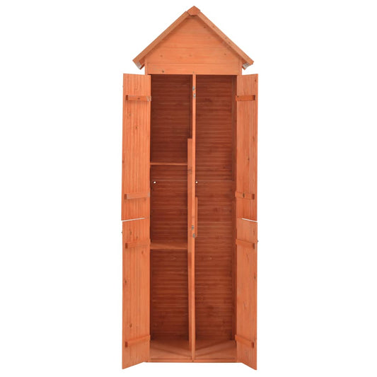 170649 vidaXL Garden Storage Shed 71x60x213 cm Wood