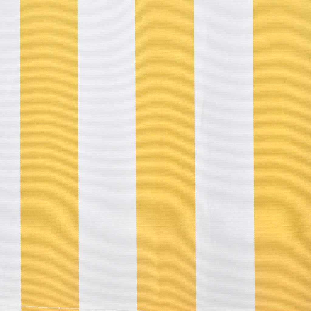 vidaXL Folding Awning Manual Operated 300 cm Yellow/White