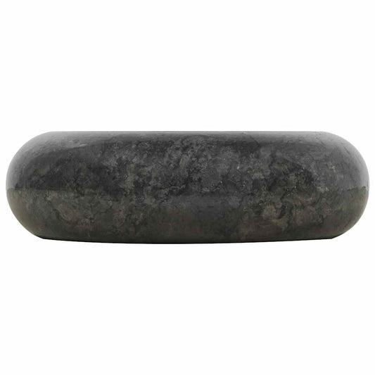 142766 vidaXL Sink 40x12 cm Marble Black