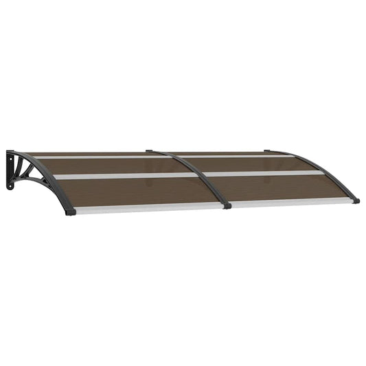 vidaXL Door Canopy | Black | Polycarbonate | 200x100cm | Durable | Door Canopy