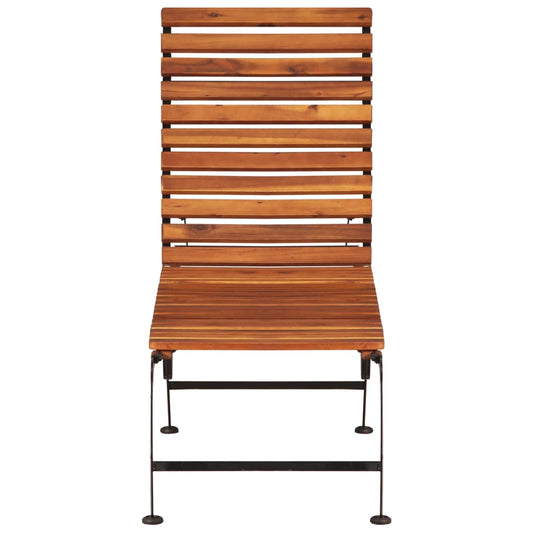 vidaXL Sun Lounger | Brown | Solid Acacia wood, Steel | Standard