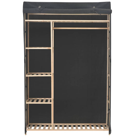 248189 vidaXL Wardrobe Grey 110x40x170 cm Fabric