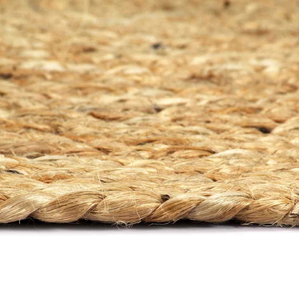 133834 vidaXL Placemats 4 pcs Plain Natural 38 cm Round Jute
