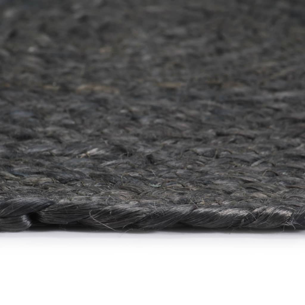 vidaXL Placemat | Set of 4 | Dark grey | Jute | 38 cm diameter | Non-slip