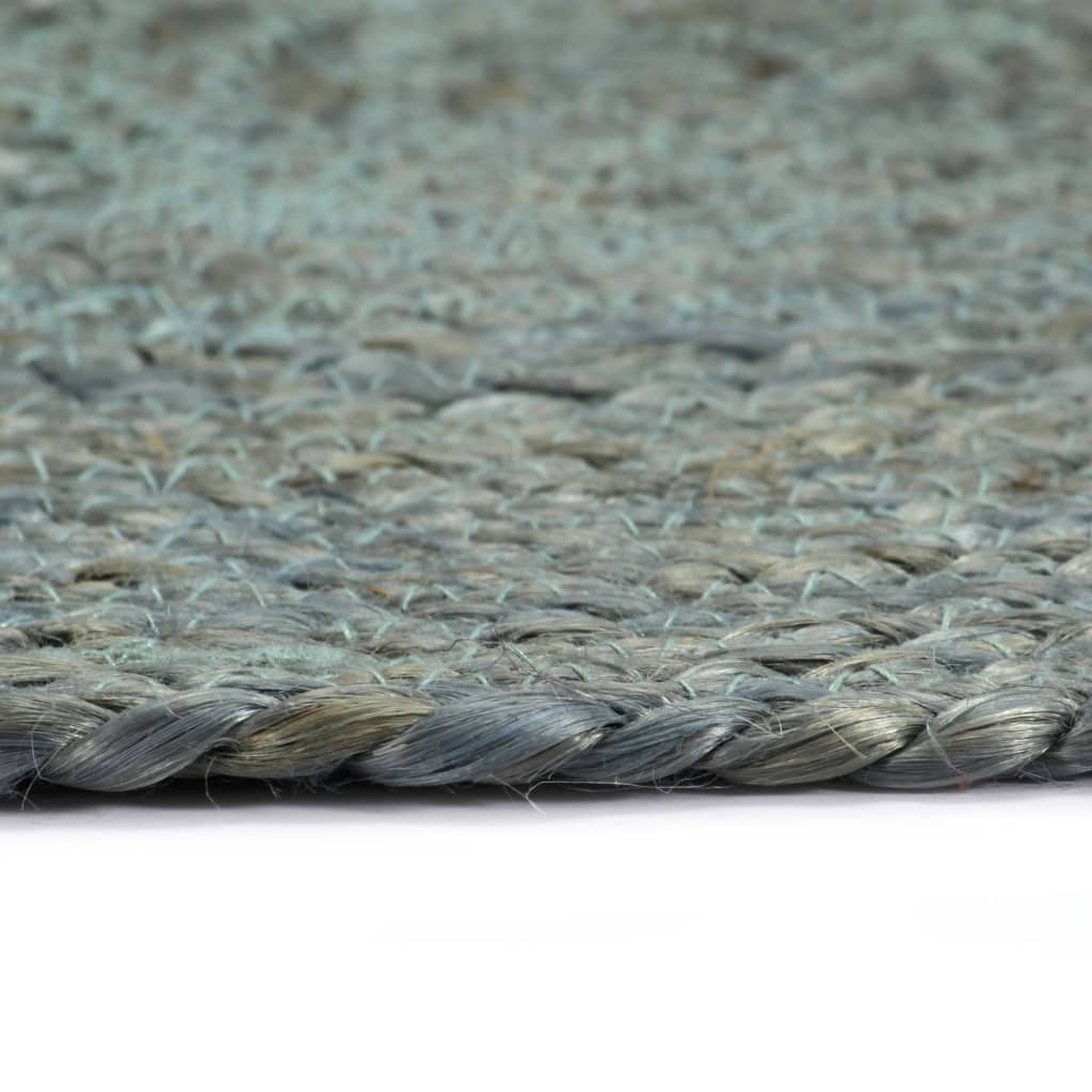 vidaXL Placemats 4 pcs Plain Olive Green 38 cm Round Jute