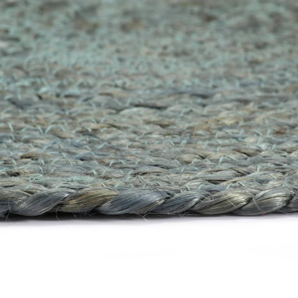 133841 vidaXL Placemats 6 pcs Plain Olive Green 38 cm Round Jute