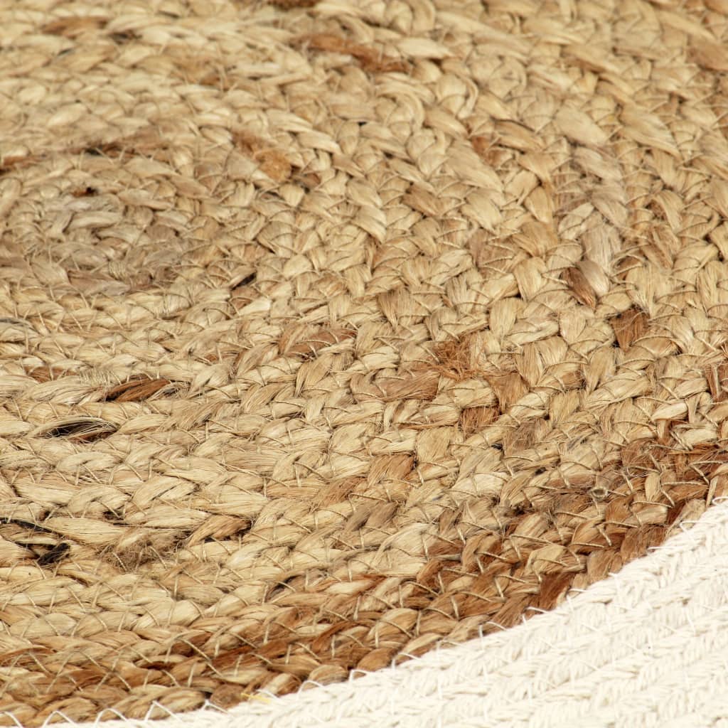 vidaXL Placemat | Set of 4 | Natural | 70% Jute, 30% Cotton | 38 cm diameter