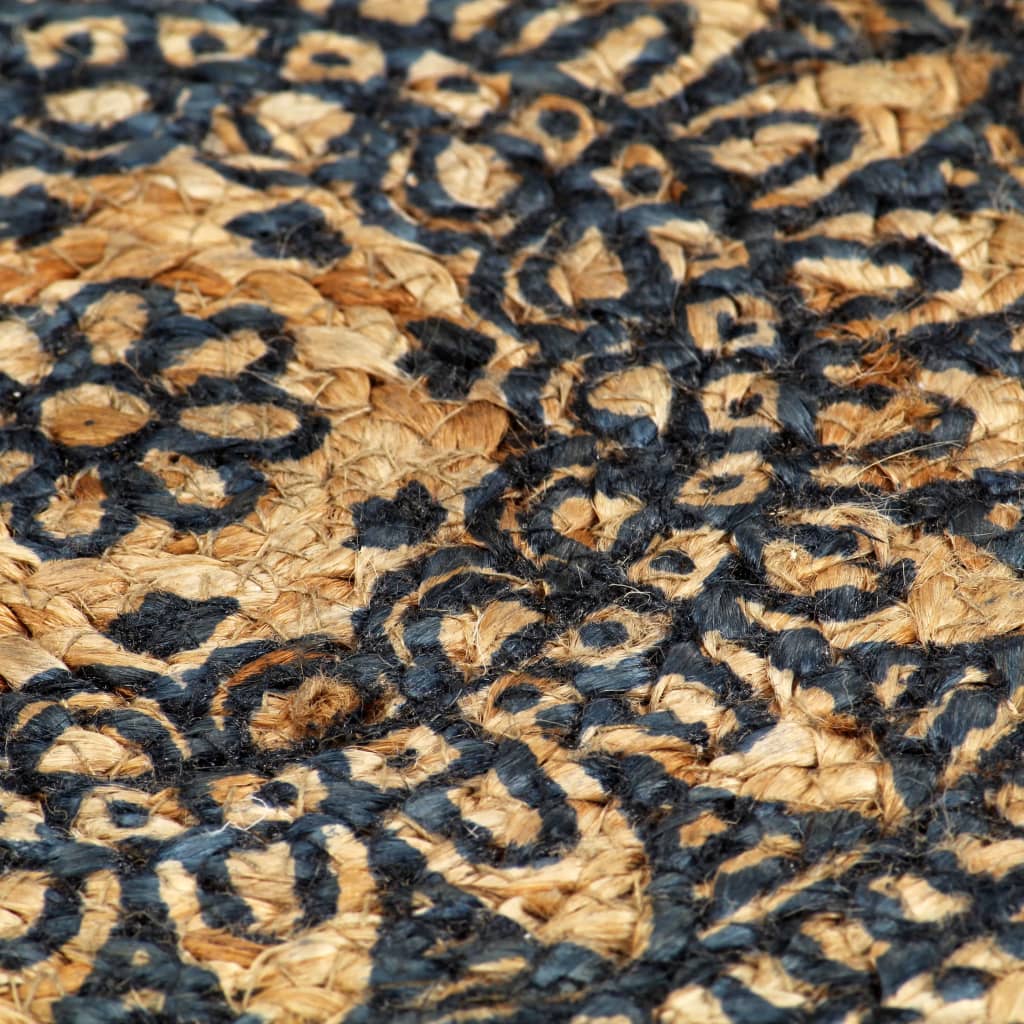 vidaXL Placemat | Set of 6 | Dark Blue | Jute | 38 cm diameter | Durable