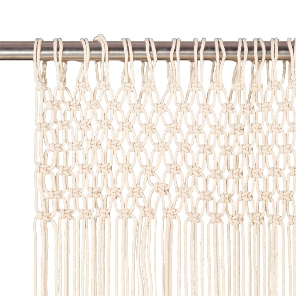 vidaXL Macrame Curtain 140x240 cm Cotton