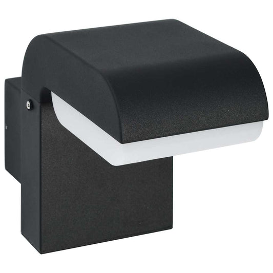 vidaXL Outdoor LED Wall Light 9 W Black Oval