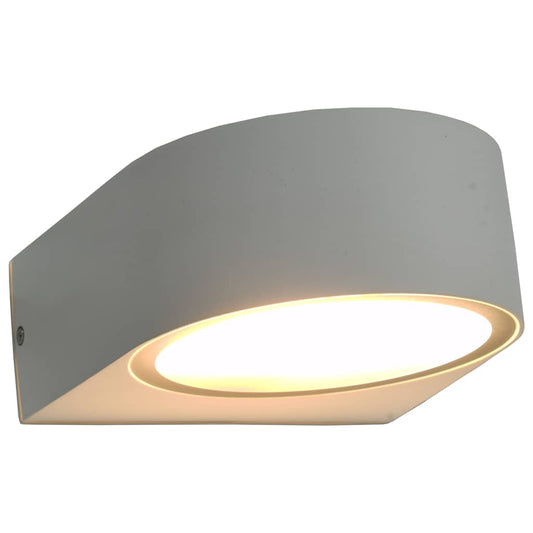 45657 vidaXL Outdoor Wall Lights 2 pcs 11 W White Round