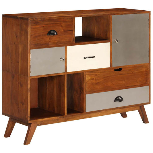247938 vidaXL Sideboard 115x35x86 cm Solid Acacia Wood