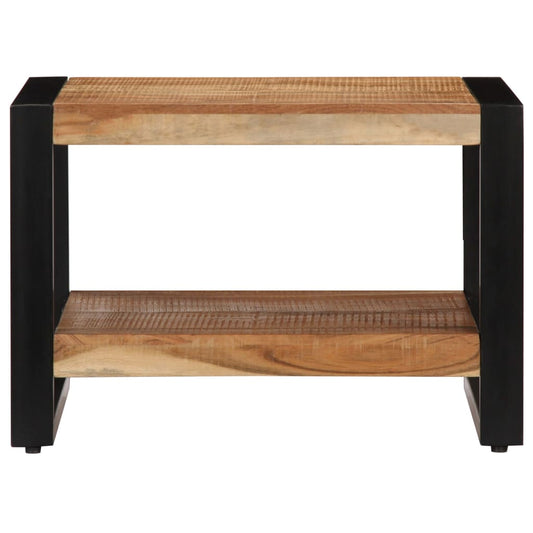 vidaXL Coffee Table | Brown | Solid Acacia wood | 60x60x40 cm | Industrial
