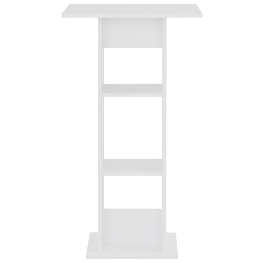 vidaXL Bar Table White 60x60x110 cm