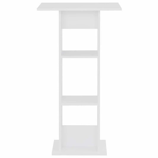 vidaXL Bar Table White 60x60x110 cm